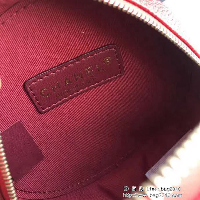 香奈兒CHANEL 81599 2018新款餅狀菱格復古盒子鏈條包 DSC1770